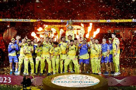 Chennai Super Kings (CSK) Crowned IPL 2023 Champions, MS Dhoni Joins ...