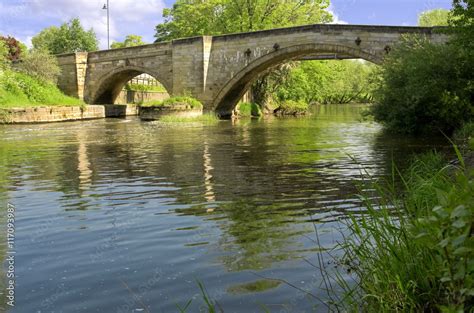 The River Derwent at Stamford Bridge. Famous for battle of Stamford ...