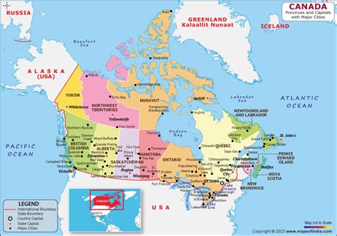 Canada Map | HD Political Map of Canada