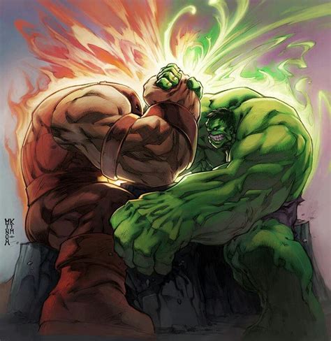 Hulk vs Juggernaut | Marvel comics art, Marvel superheroes, Marvel