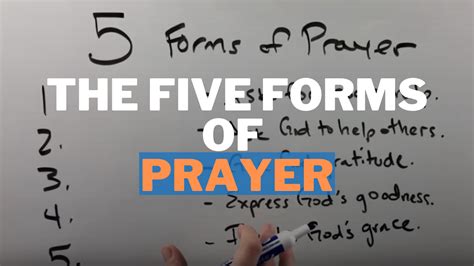 Five Forms of Prayer Video & Worksheet