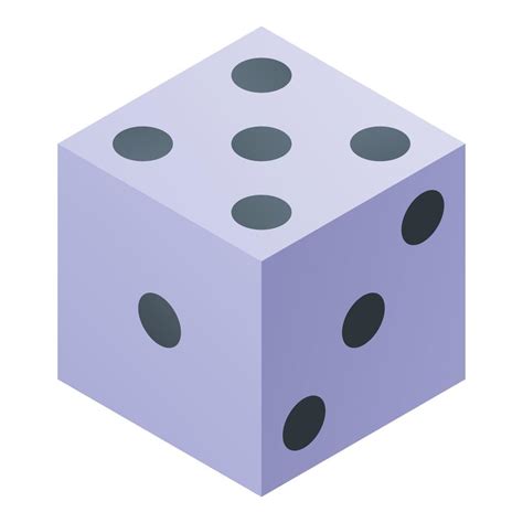 Casino dice icon, isometric style 15913932 Vector Art at Vecteezy