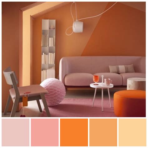 Bold and brave! Analogous colours in saturated oranges and pinks ...