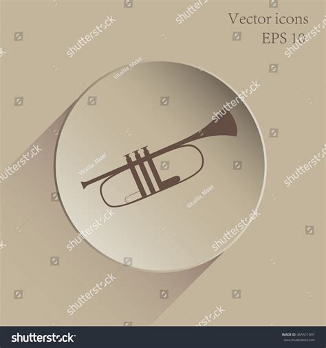 Silhouette Trumpet Stock Vector (Royalty Free) 465511097 | Shutterstock