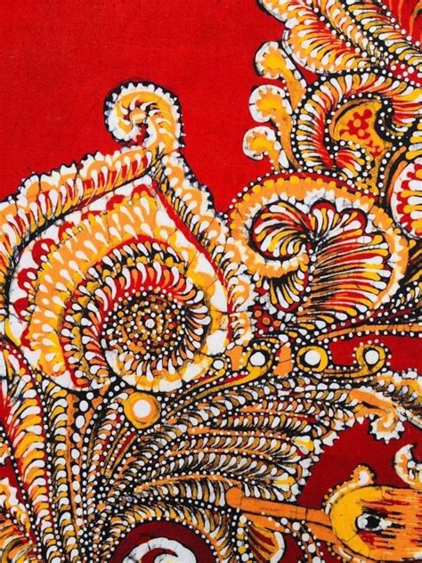 Sri Lankan Batik Wall Art // Hand Printing // Traditional - Etsy