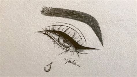 Easy Eye Crying Drawing