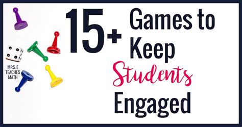 15+ Math Games to Keep Students Engaged | Mrs. E Teaches Math