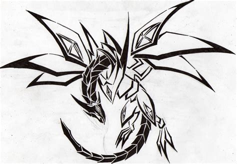 Cool Dragon Drawing - How to Draw a Cool Dragon, Step by Step, Dragons ...