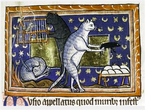 Cats in Medieval Manuscripts & Paintings | Open Culture