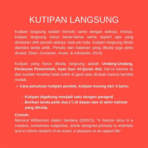 Contoh Kutipan Langsung - Contoh Kutipan Langsung Dan Tidak Langsung ...