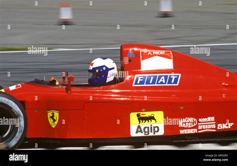 1990 Alain Prost French Ferrari 641 Silverstone British GP 1st Stock ...