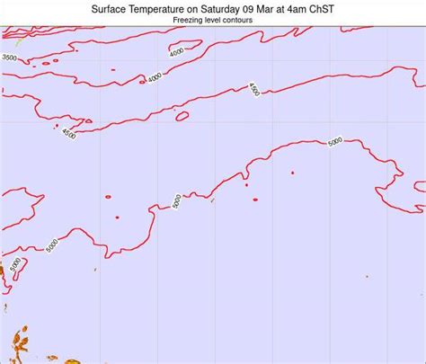 Guam Surface Temperature on Saturday 24 Aug at 4am ChST