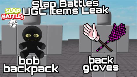 Slap Battles UGC Avatar Items Leaks | Coming Soon For Sale| bob ...