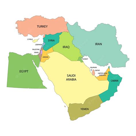 Map Of Middle East Countries