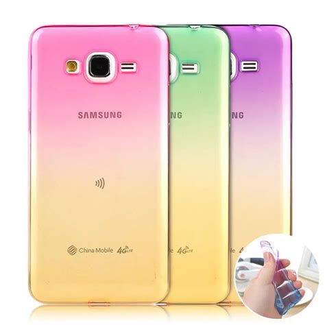 for Samsung Grand Prime Cases Gradient Colors Soft TPU Case for Samsung ...