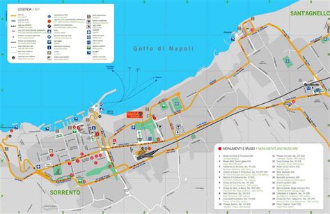 Sorrento tourist map - Ontheworldmap.com