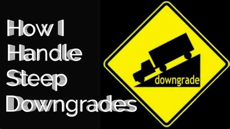 Trucking | How I Handle Steep Downgrades | LoShawn Parks - YouTube