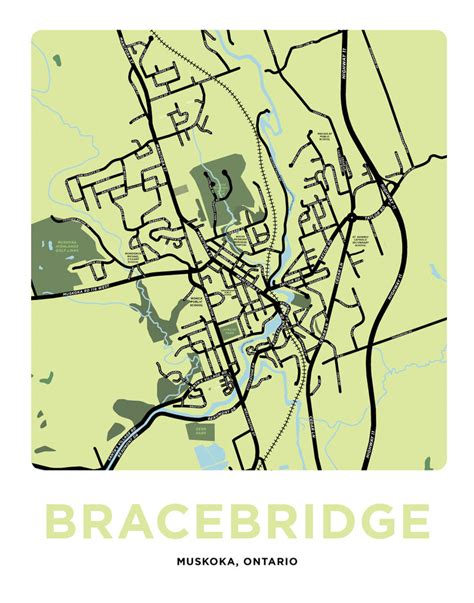 Bracebridge Map Print – Jelly Brothers