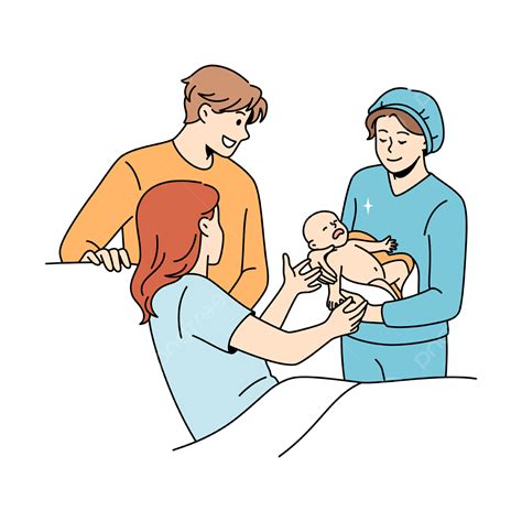 Giving Birth And Parenthood Concept, Child, Childbirth, Doctor PNG and ...