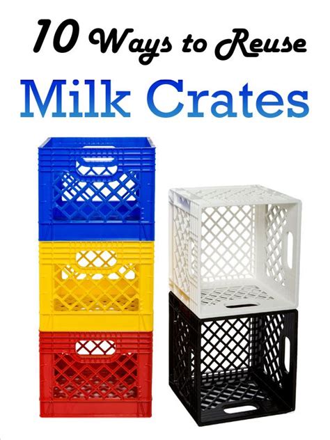 10 Creative Ways to Reuse Milk Crates | Crate crafts, Milk crates ...