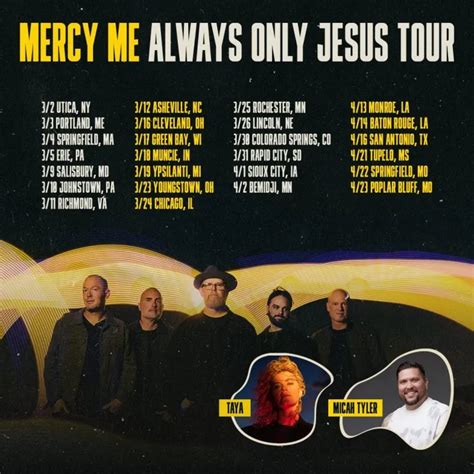 MercyMe Announces Spring 2023 Tour With TAYA & Micah Tyler | COGHIVE 2024