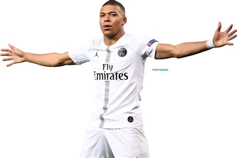 Kylian Mbappé Paris Saint-Germain football render - FootyRenders