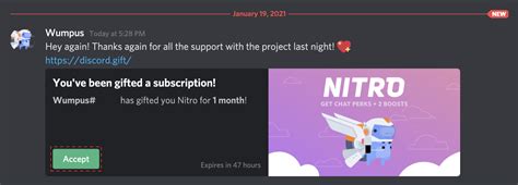 Claiming a Nitro Gift FAQ – Discord