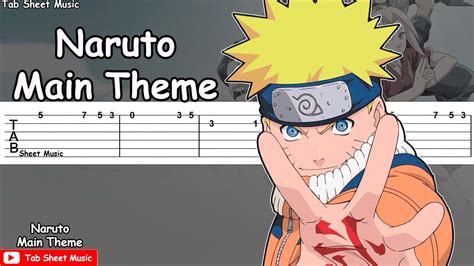 Naruto OST - Naruto Main Theme Guitar Tutorial - YouTube