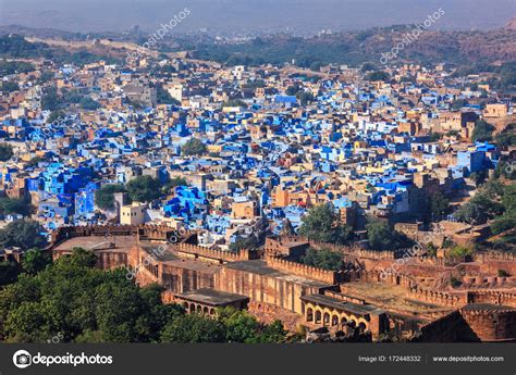 Aerial view of Jodhpur Blue City. Jodphur, Rajasthan, India — Stock ...