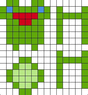 3D Froggy Chair Perler Bead Pattern | Bead Sprites | Characters Fuse ...