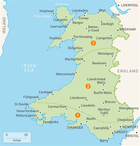 Map of Wales | Wales Regions | Rough Guides | Rough Guides