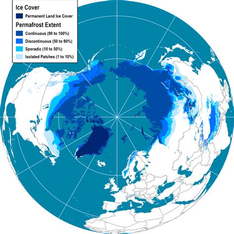 Land Covered by Permafrost | The Geography of Transport Systems