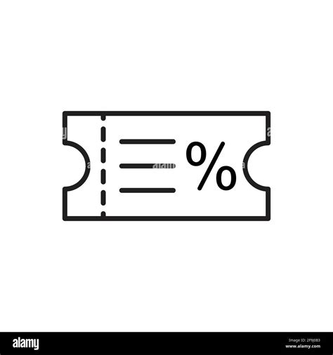 Discount voucher outline icon vector editable payment methods concept ...