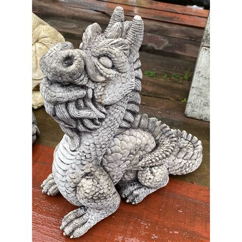 Chinese Dragon Concrete Animal Statue 9630 - Pots n Pots