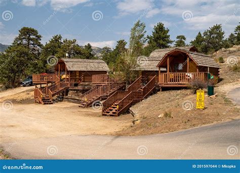 Estes Park KOA Kampgrounds of America Campground Cabins Editorial Stock ...