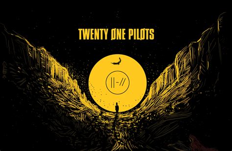 the cover art for twenty one pilots'album, featuring an image of two ...