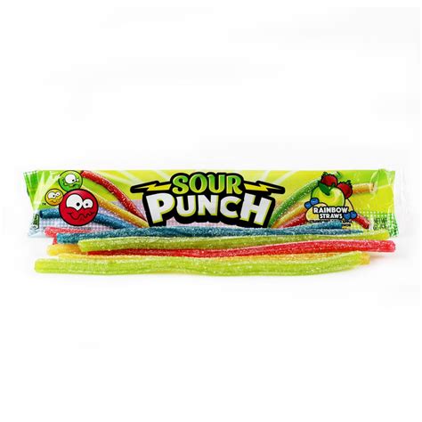 Sour Punch Watermelon Straws - 2oz | Candy Funhouse