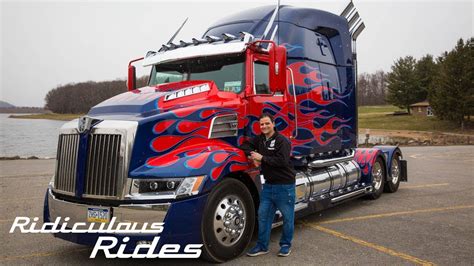 World’s First Fan-Built Optimus Prime | RIDICULOUS RIDES - YouTube