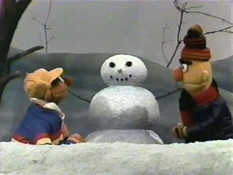 Classic Sesame Street - Ernie dresses a snowman - YouTube