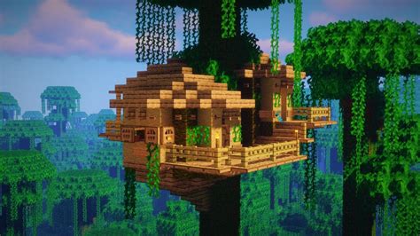 Minecraft | How to Build a Jungle Treehouse - YouTube