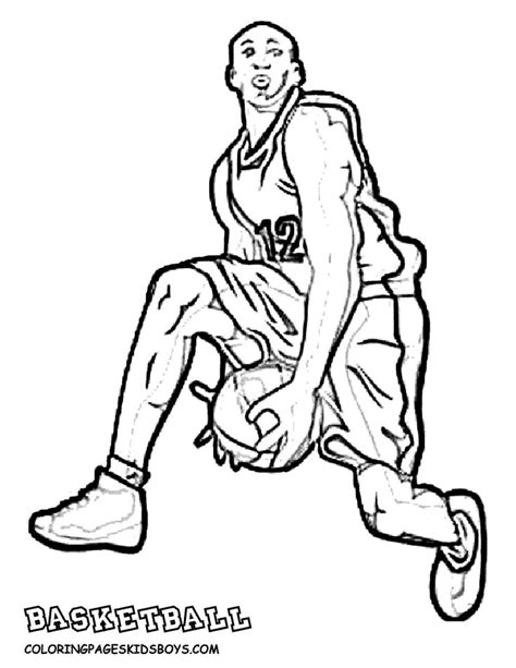 Free Sports Nba Printable Coloring Pages