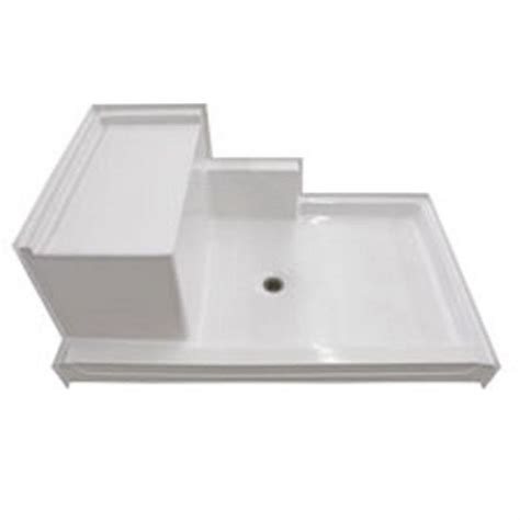 Freedom Easy Access Shower Pan, Left molded seat (60" x 37¼")