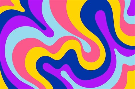 Free Vector | Hand drawn psychedelic colorful background