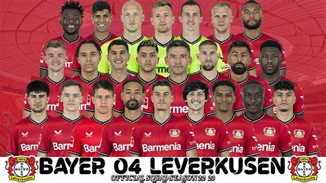 BAYER 04 LEVERKUSEN SQUAD SEASON 2022-2023 + NEWPLAYER | Bundesliga ...