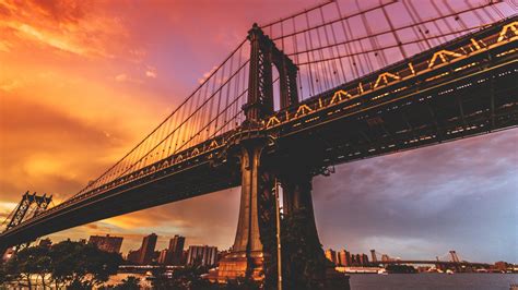 Manhattan, Bridges, Sky, Rivers, New York City, HDR, HD Wallpaper ...