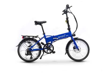 Blue Folding Electric Bike – Enzo