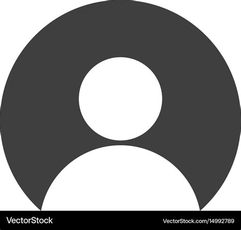 User account flat icon Royalty Free Vector Image