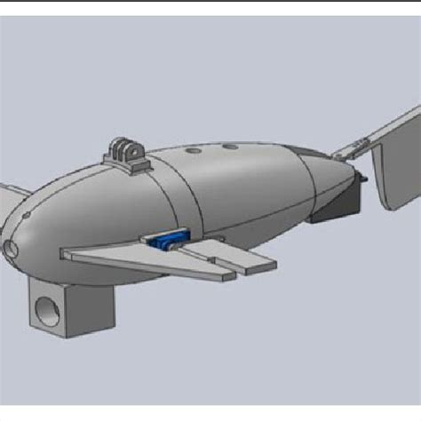 Assembled CAD model of robotic fish. CAD: computer-aided design ...