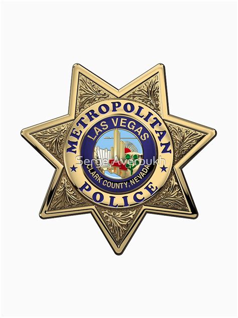 "Las Vegas Metropolitan Police Department - LVMPD Badge over White ...