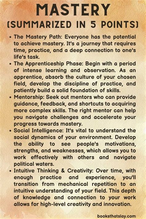 Mastery Summary and Key Lessons | Robert Greene